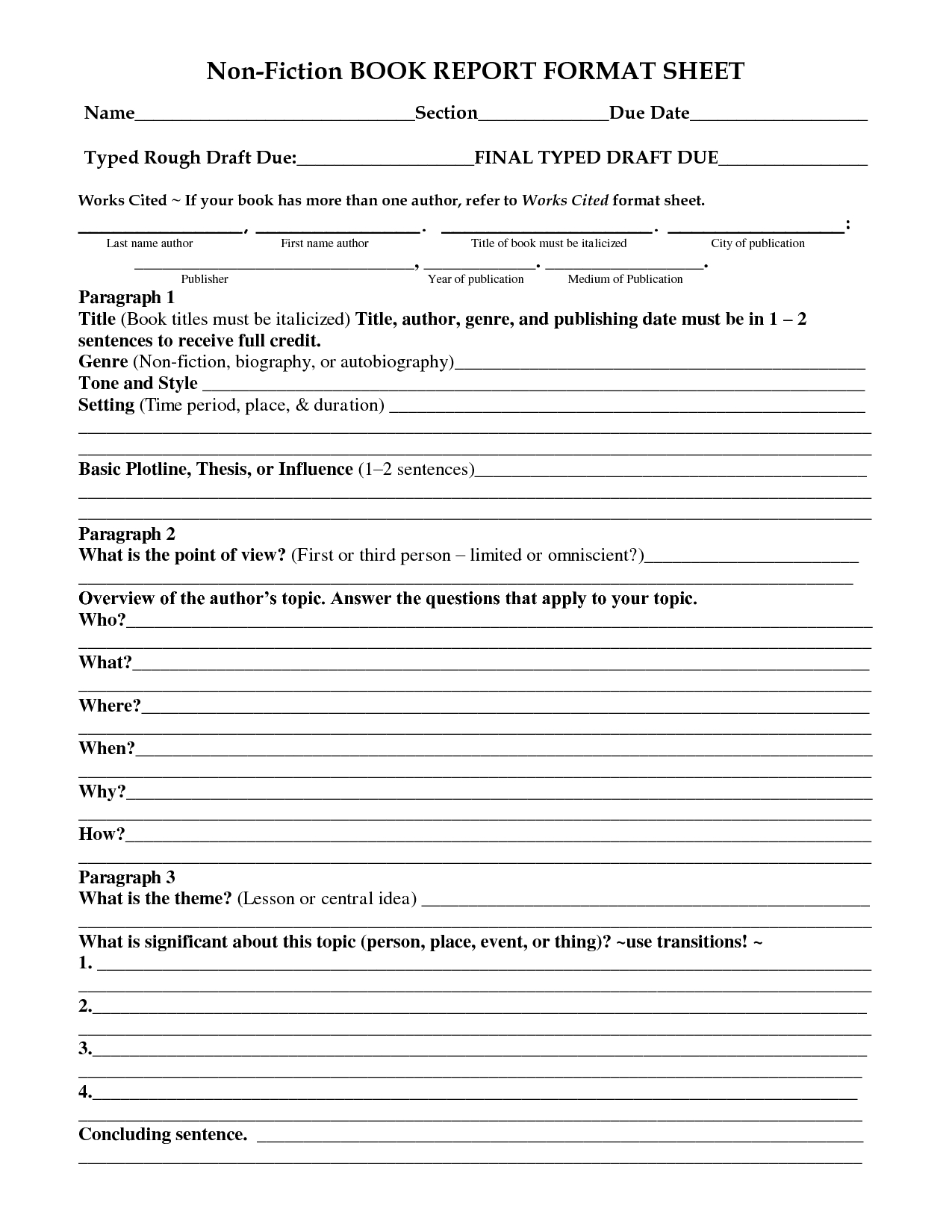 100+ [ Fiction Book Report ] | Friendly Letter Format How To Pertaining To First Grade Book Report Template