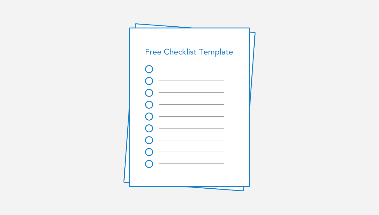 100% Free Checklist Templates – Download And Print With Blank Checklist Template Pdf