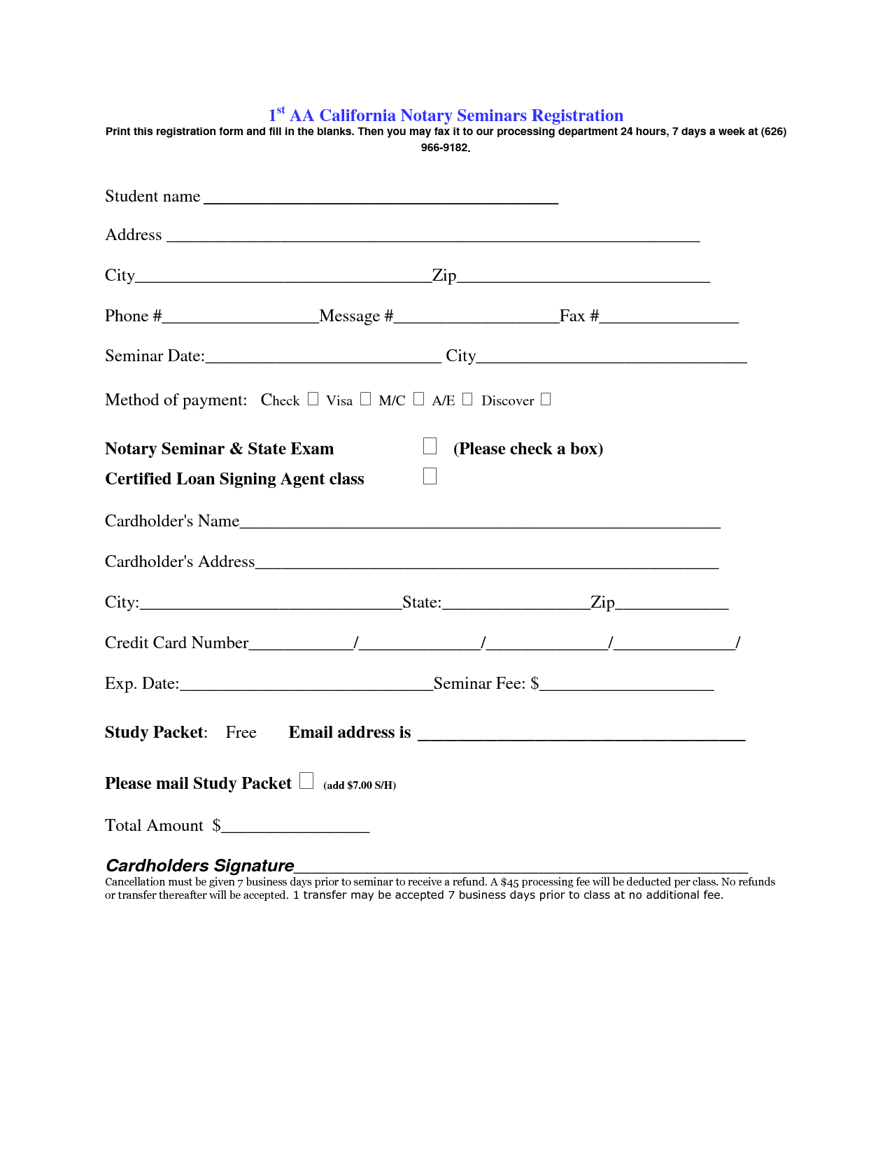 11+ Free Online Registration Form Template | Formget Regarding Seminar Registration Form Template Word