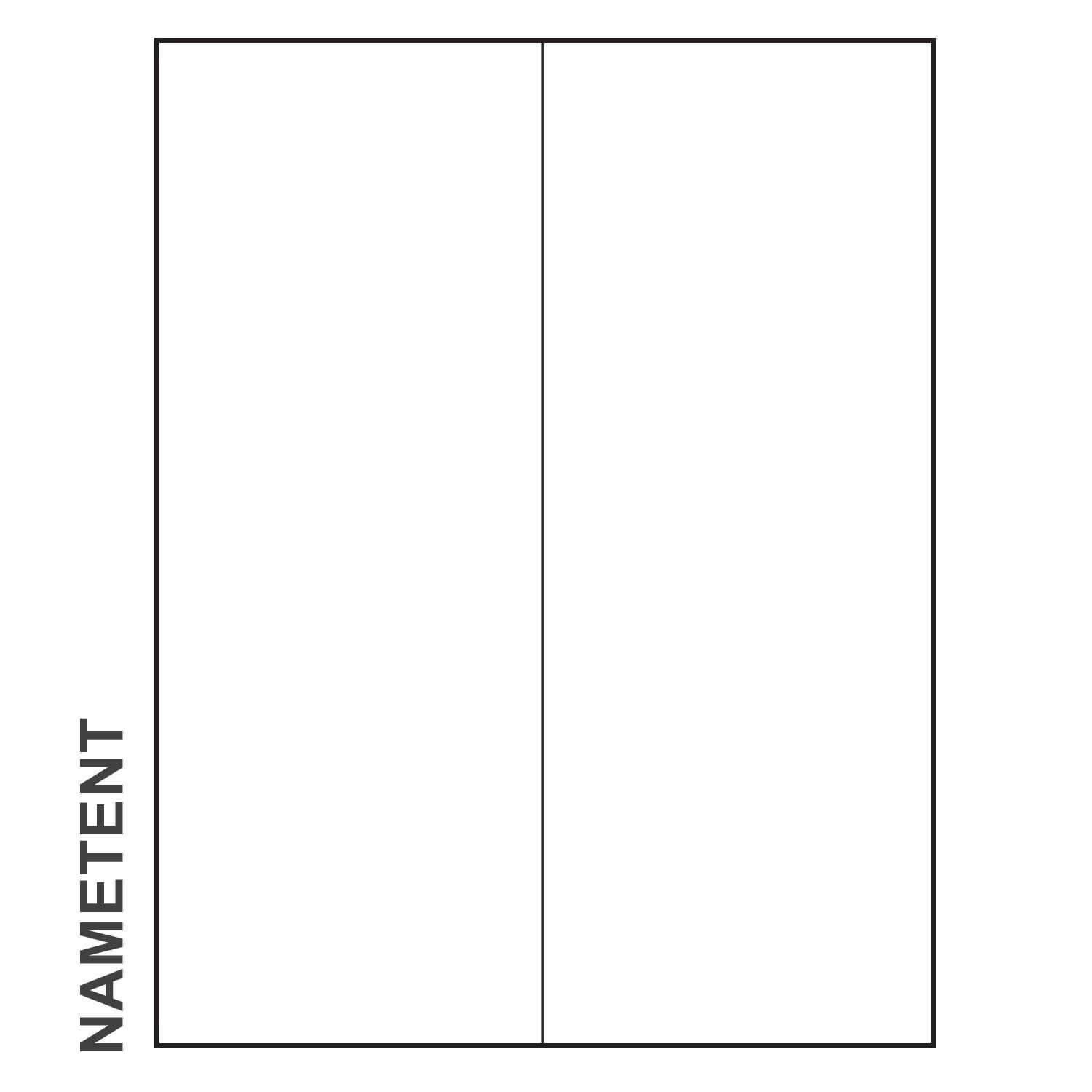 11" X 4 1/4" Paper Nametent, Blank, Pack Of 100 Nametents With Regard To Tent Card Template Word