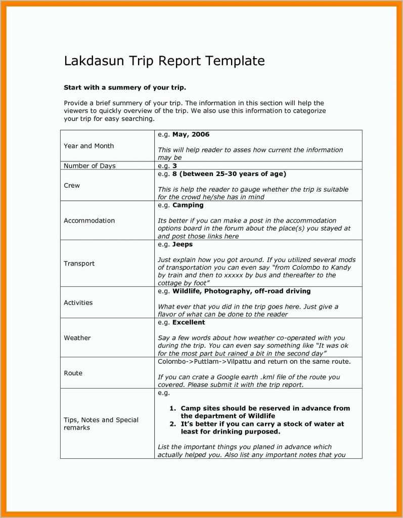 13 + Business Trip Report Examples - Pdf, Word, Apple Pages For Sales Trip Report Template Word