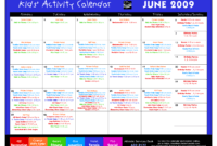 14 Blank Activity Calendar Template Images - Printable Blank inside Blank Activity Calendar Template