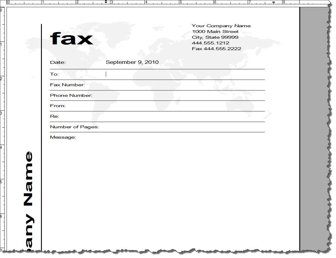15 Cover Page Template Word 2010 Images - Cover Page For Fax Template Word 2010