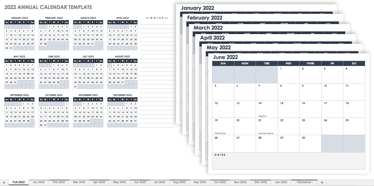 15 Free Monthly Calendar Templates | Smartsheet Intended For Blank Word Wall Template Free