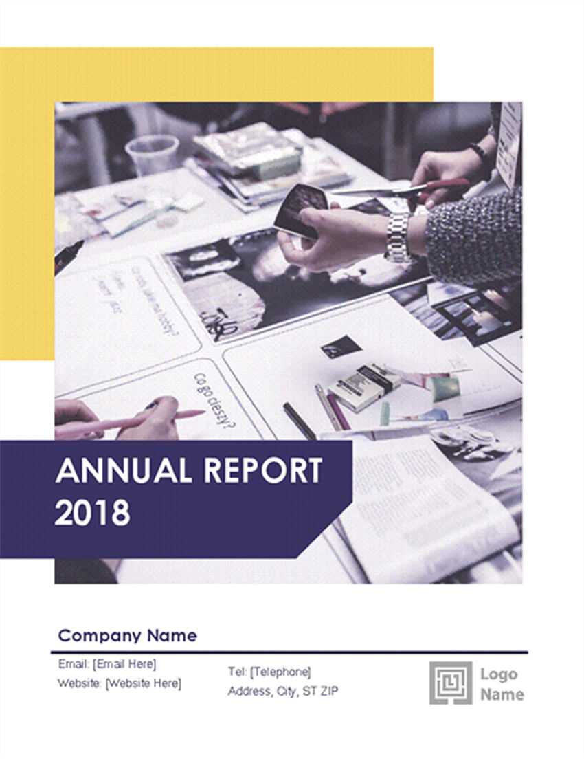 18 Best Free Annual Report Template Downloads (Designs For With Annual Report Template Word