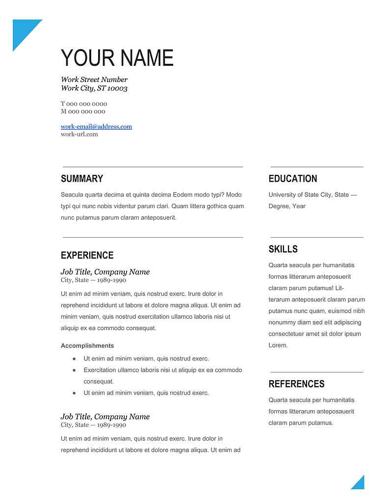 21 New Curriculum Vitae Format Ms Word File | Free Resume Intended For Microsoft Word Resume Template Free