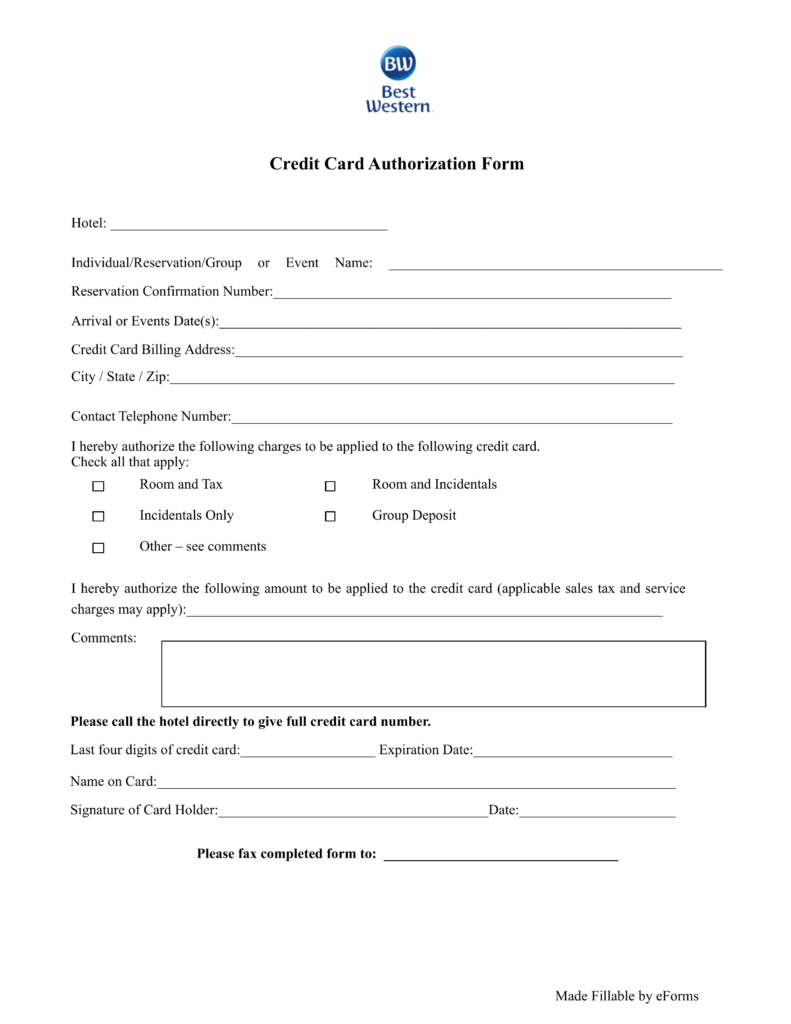 23+ Credit Card Authorization Form Template Pdf Fillable 2020!! Throughout Credit Card Authorization Form Template Word