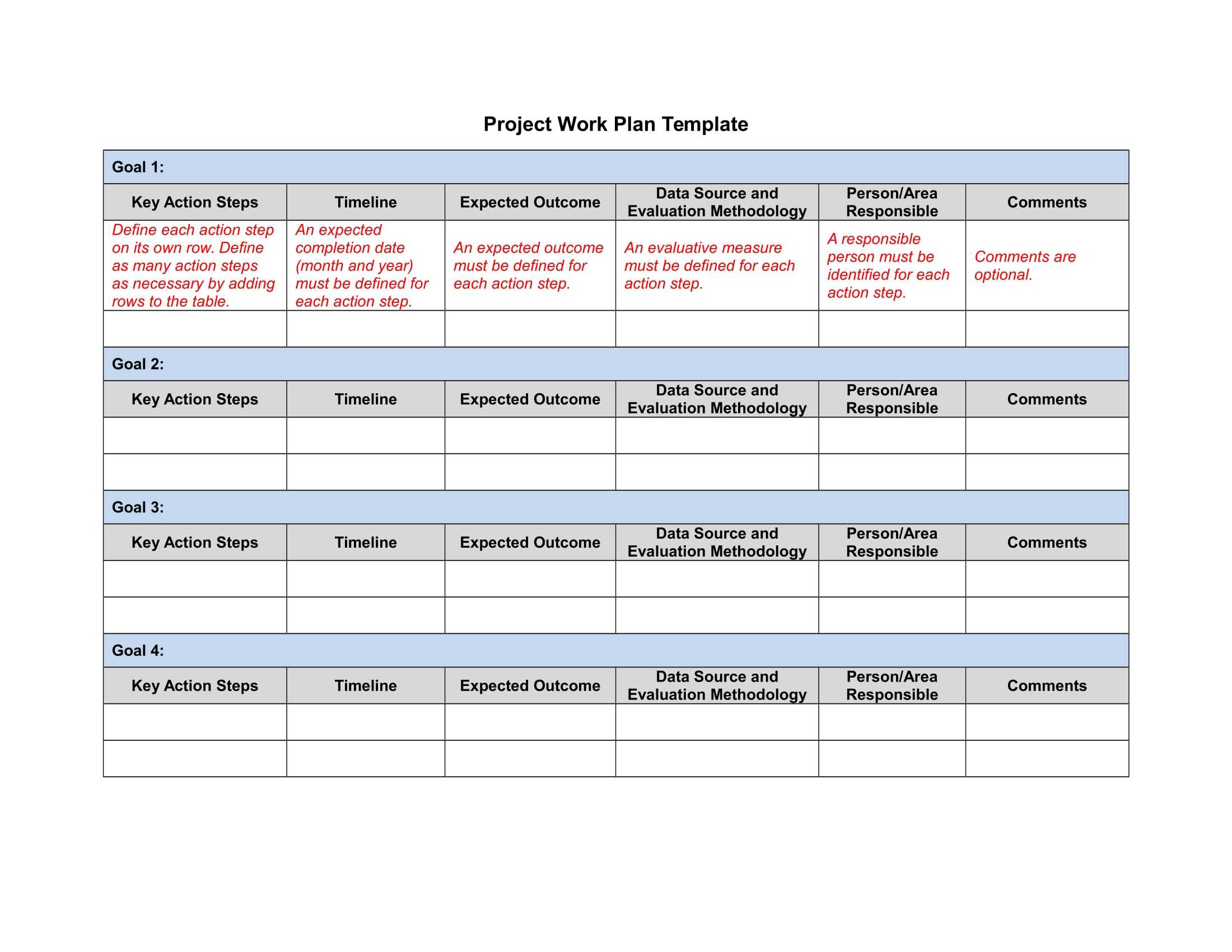 25+ Action Plan Examples – Doc | Examples Throughout Work Plan Template Word