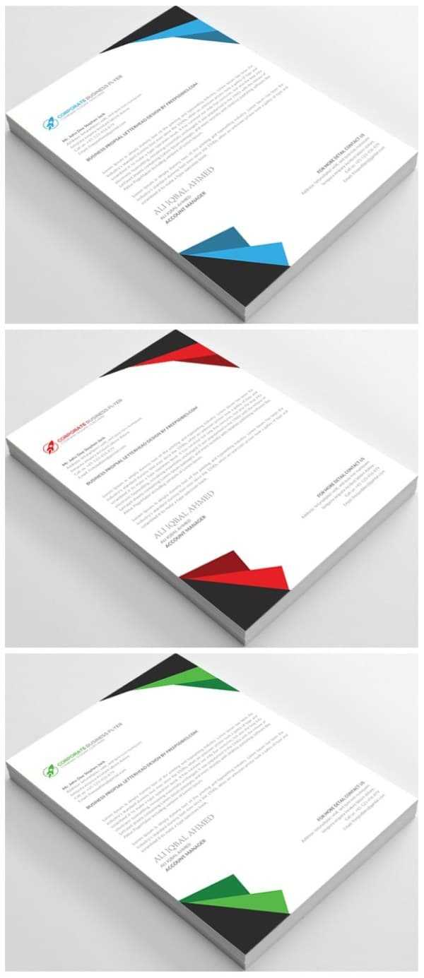 25+ Free Letterhead Design Templates (Psd & Word Doc) For Word Stationery Template Free