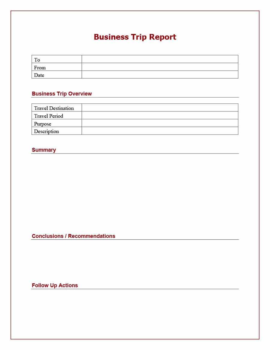 30+ Business Report Templates & Format Examples ᐅ Templatelab Regarding Business Trip Report Template Pdf