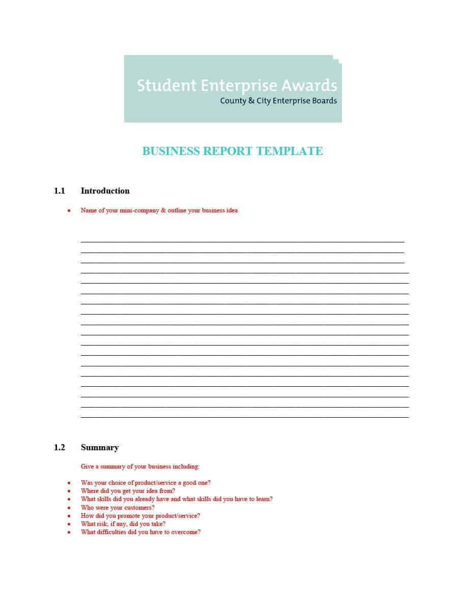 30+ Business Report Templates & Format Examples ᐅ Templatelab With Company Report Format Template