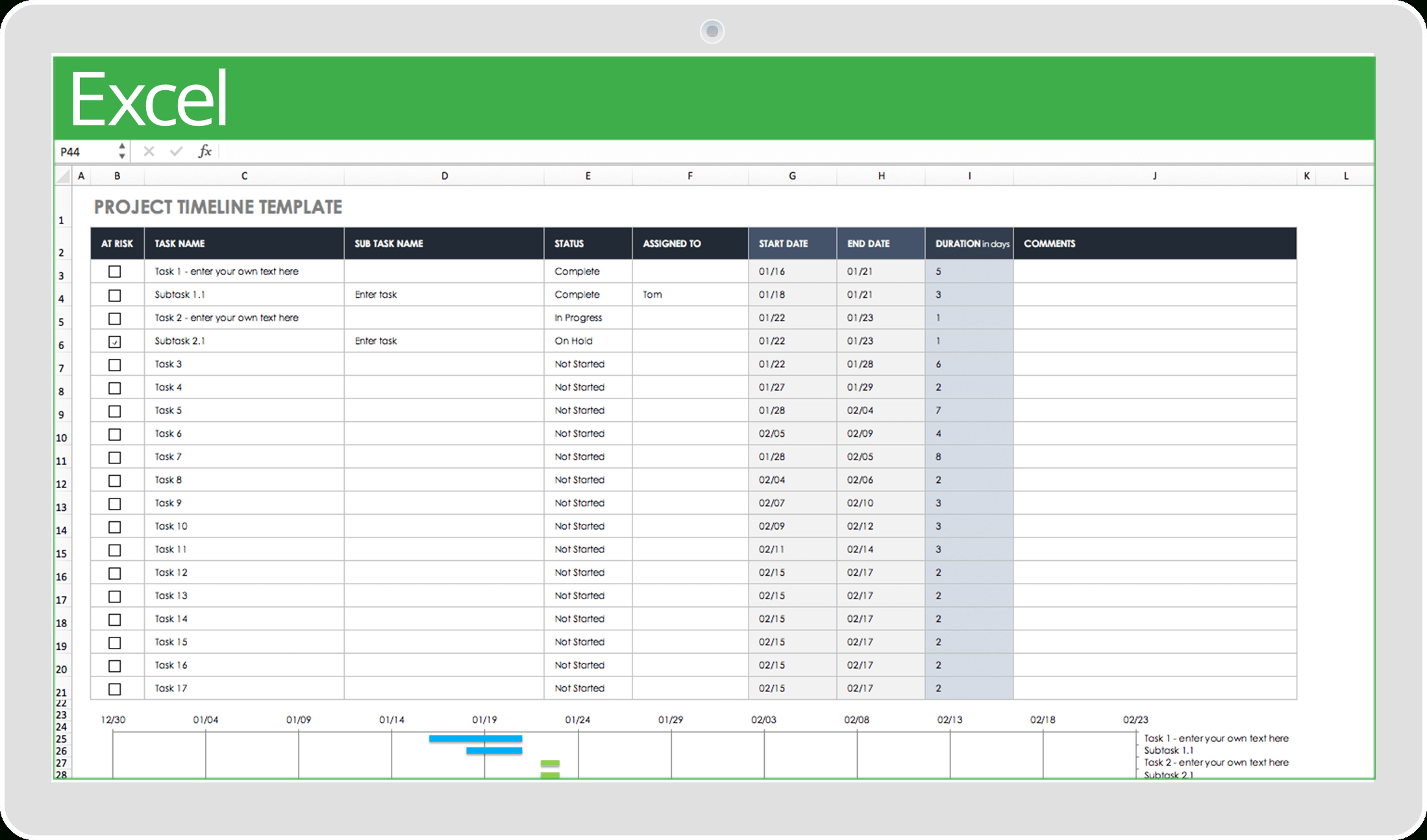 32 Free Excel Spreadsheet Templates | Smartsheet Inside Quarterly Report Template Small Business