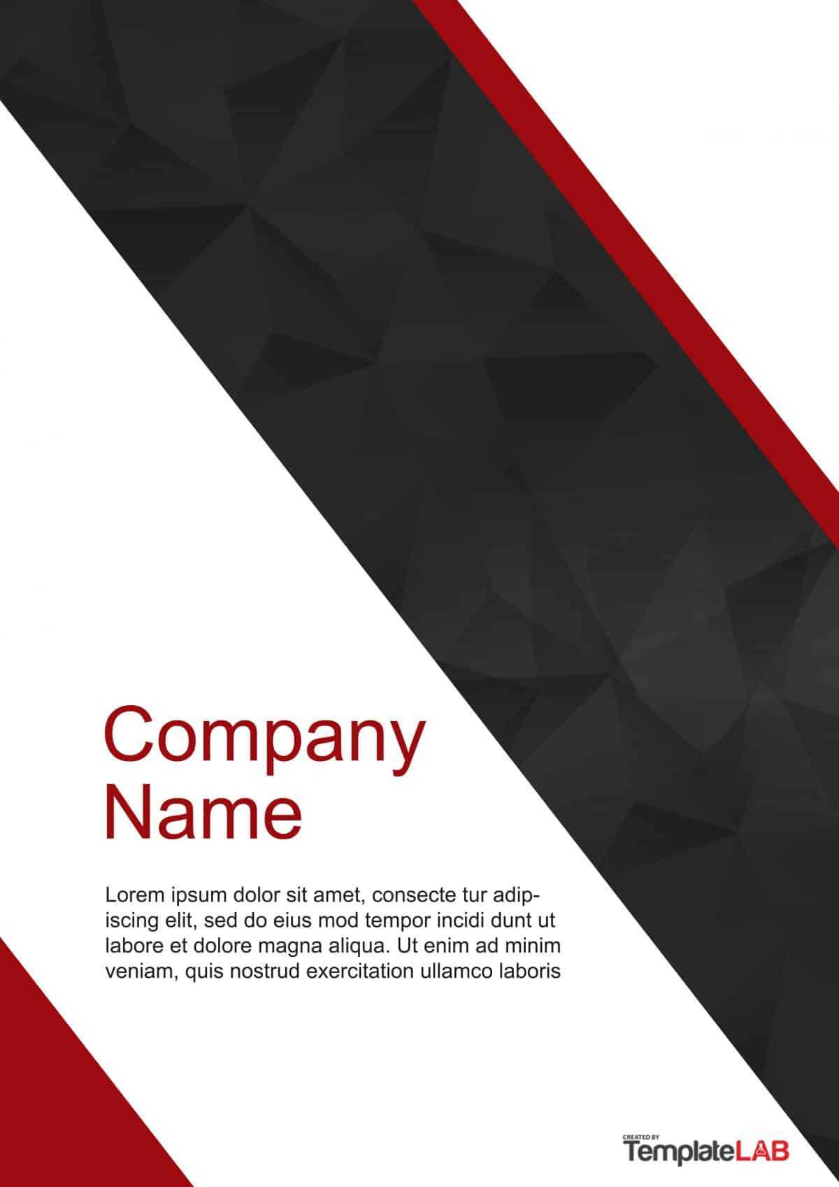 39 Amazing Cover Page Templates (Word + Psd) ᐅ Templatelab Within Report Cover Page Template Word