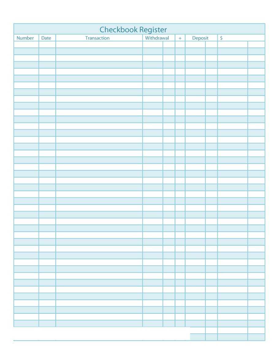 39 Checkbook Register Templates [100% Free, Printable] ᐅ Within Print Check Template Word