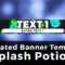 3D Advanced Minecraft Server Banner Template (Gif) – "splash Potion" Intended For Minecraft Server Banner Template