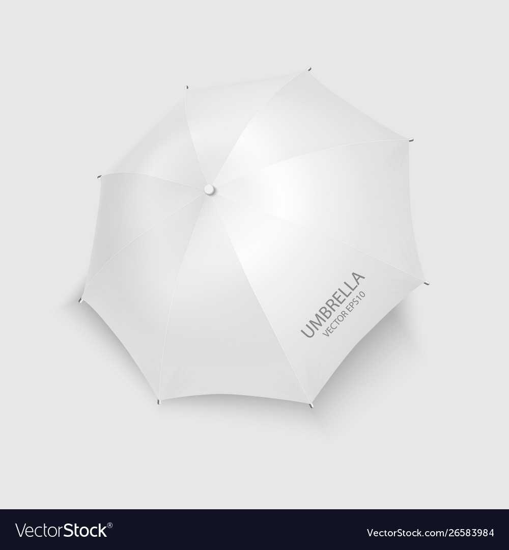 3D Realistic Render White Blank Umbrella Pertaining To Blank Umbrella Template