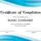 40 Fantastic Certificate Of Completion Templates [Word Intended For Training Certificate Template Word Format