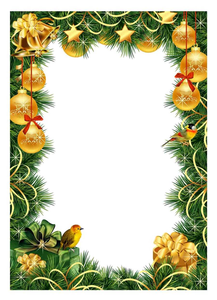 40+ Free Christmas Borders And Frames – Printable Templates Inside Christmas Border Word Template