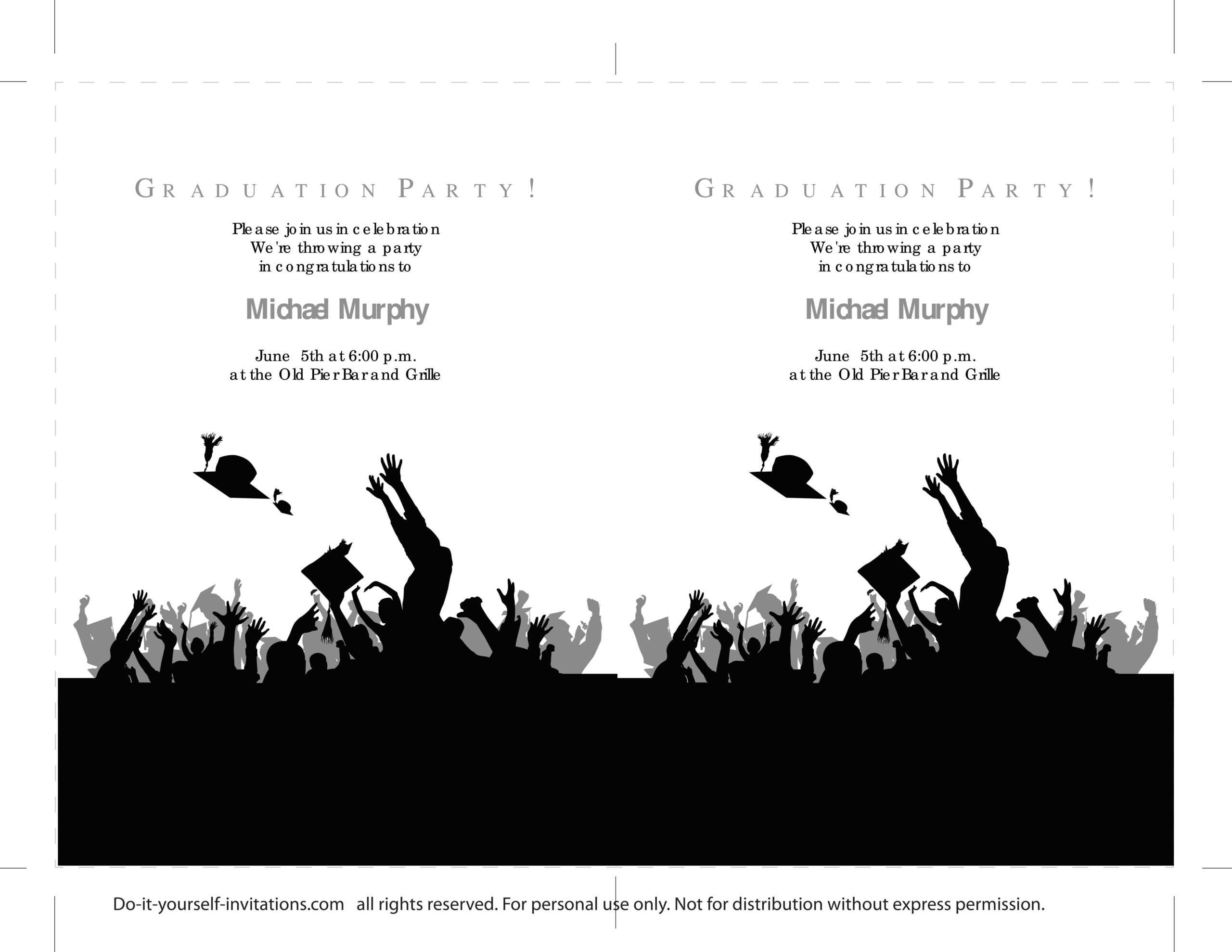 40+ Free Graduation Invitation Templates ᐅ Templatelab Throughout Free Graduation Invitation Templates For Word