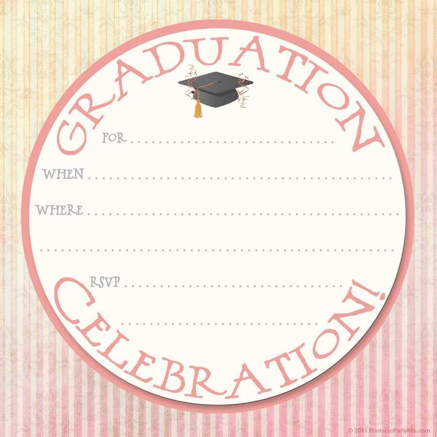 40+ Free Graduation Invitation Templates ᐅ Templatelab Throughout Graduation Party Invitation Templates Free Word