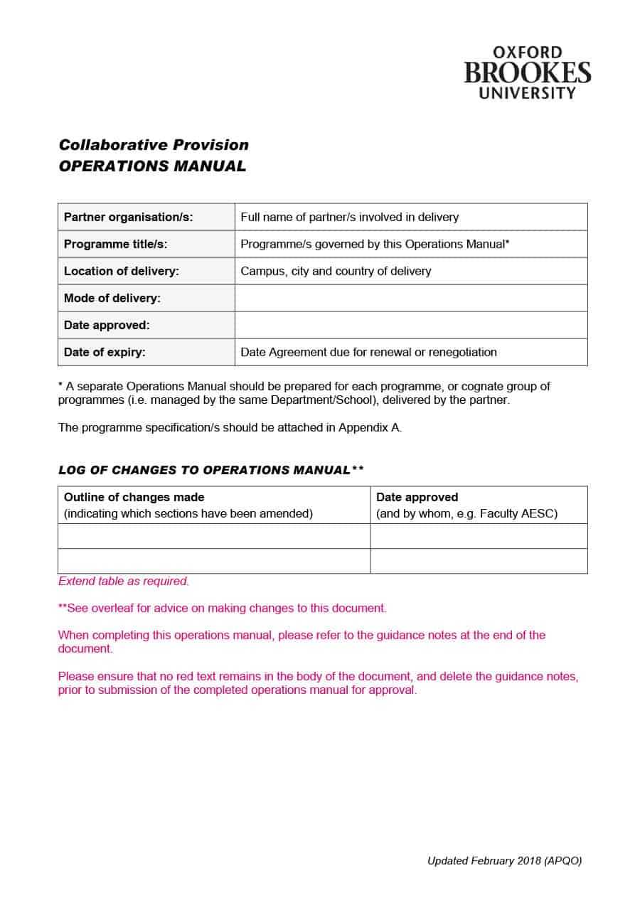 40 Free Instruction Manual Templates [Operation / User Manual] Pertaining To Instruction Sheet Template Word