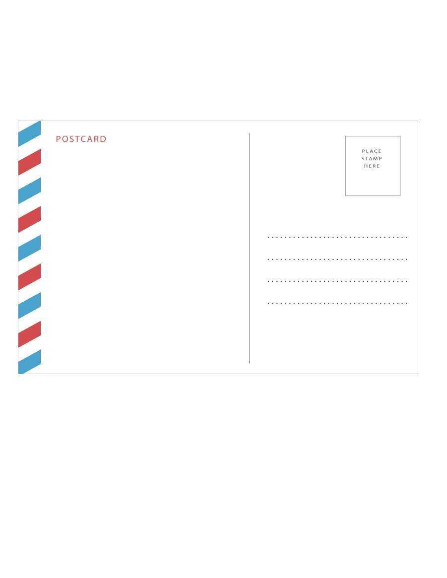 40+ Great Postcard Templates & Designs [Word + Pdf] ᐅ With Postcard Size Template Word
