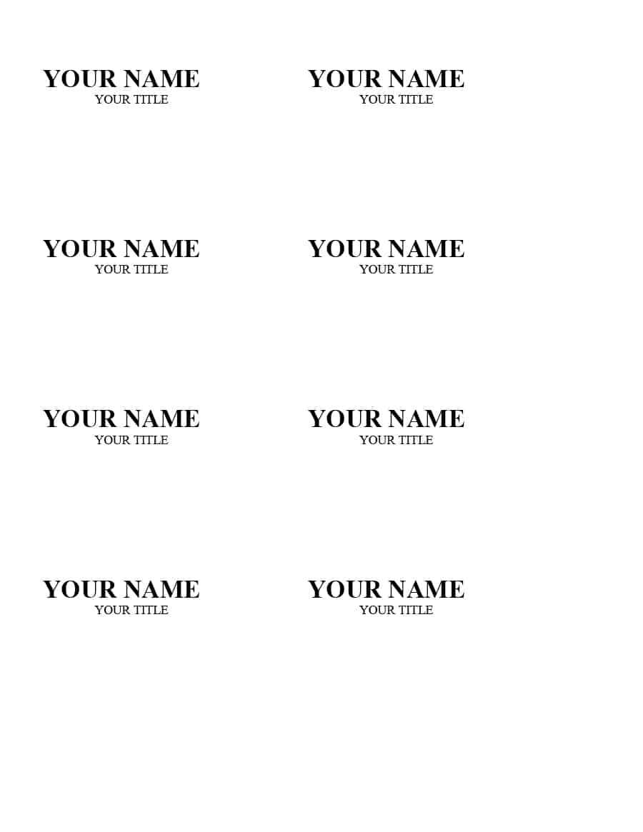47 Free Name Tag + Badge Templates ᐅ Templatelab Throughout Visitor Badge Template Word