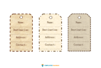 5 Luggage Tag Templates | Templates Assistant with regard to Luggage Tag Template Word
