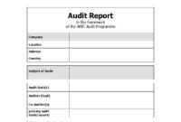 50 Free Audit Report Templates (Internal Audit Reports) ᐅ regarding Template For Audit Report