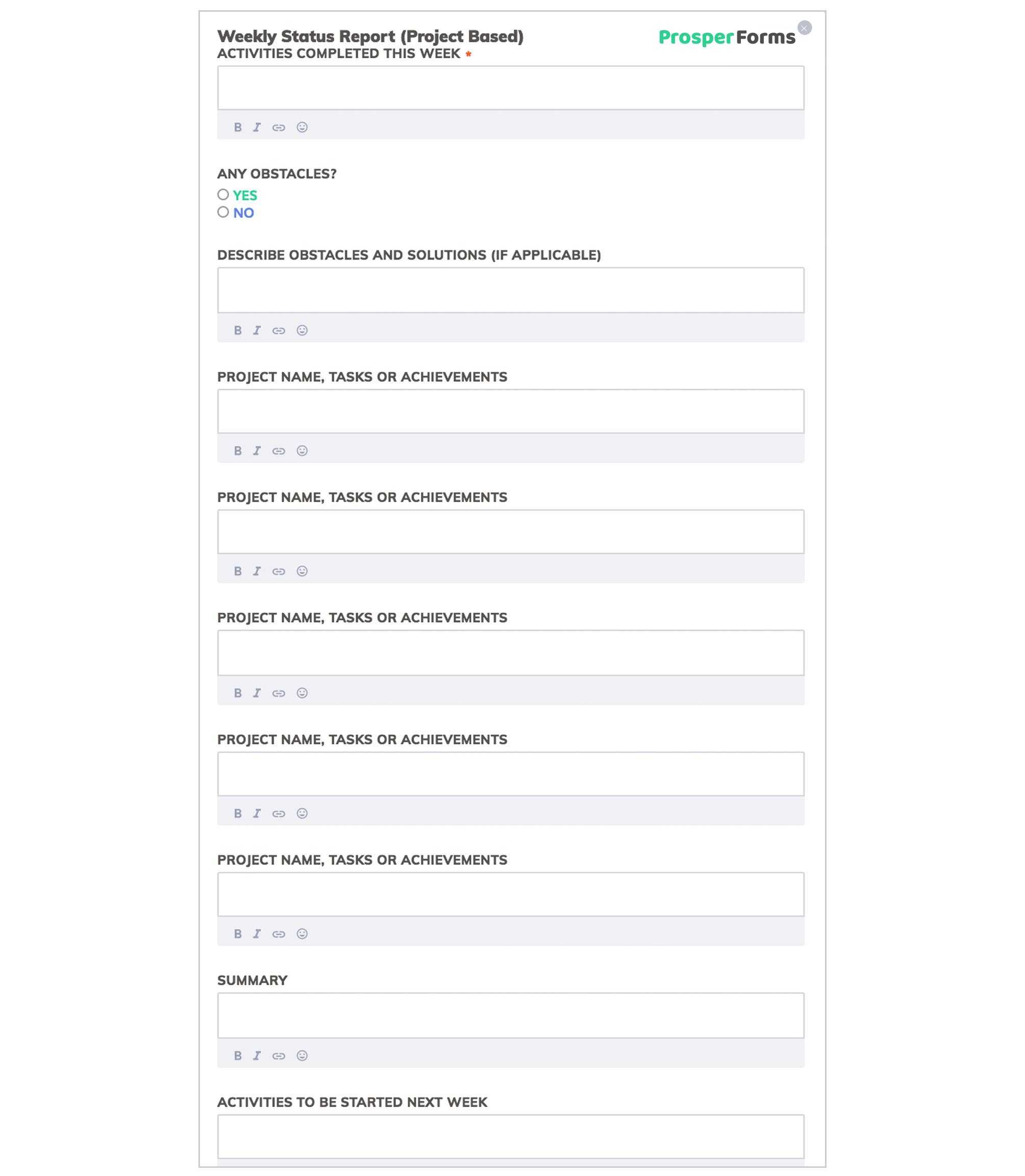 6 Awesome Weekly Status Report Templates | Free Download Throughout Work Summary Report Template