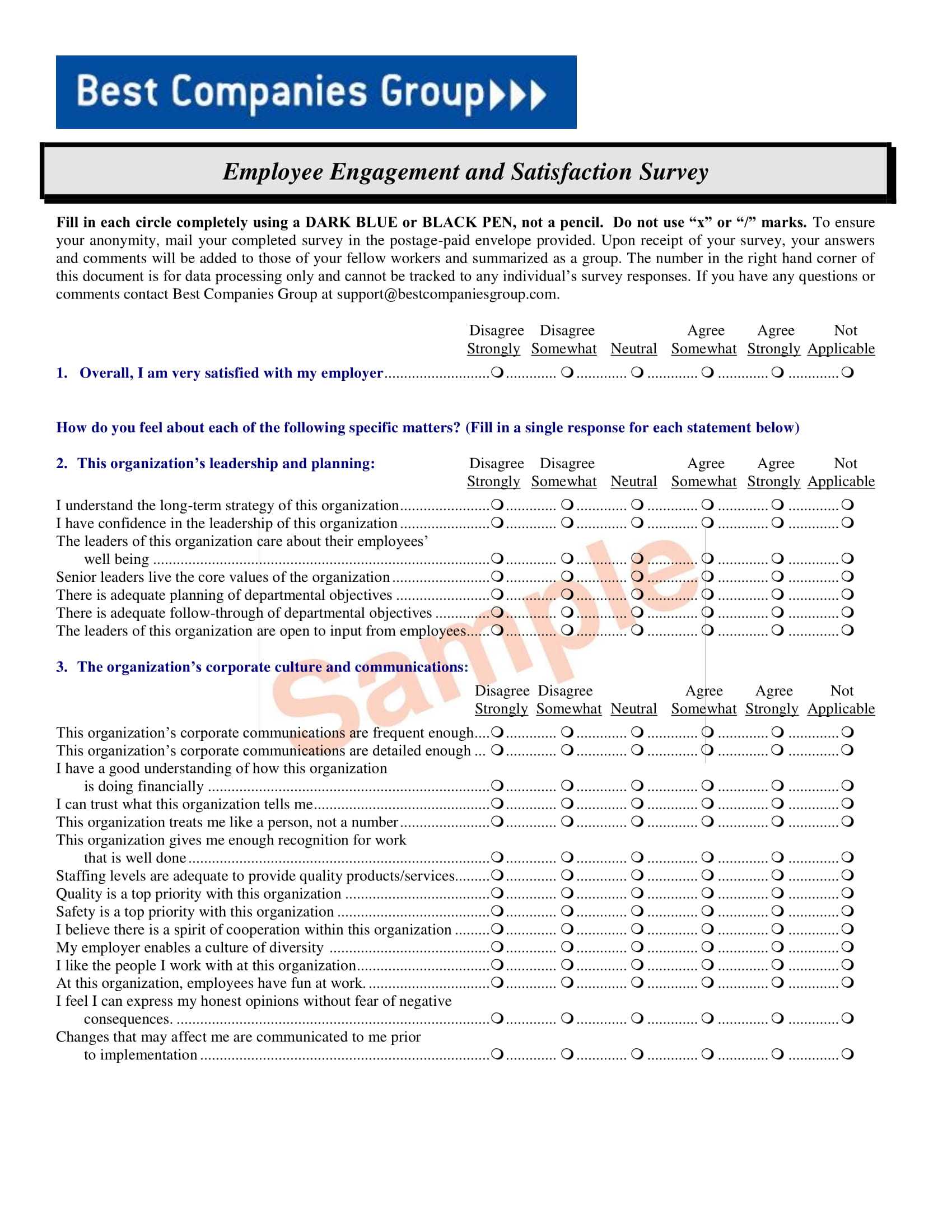 6+ Job Satisfaction Survey Examples – Pdf, Word | Examples Within Employee Satisfaction Survey Template Word