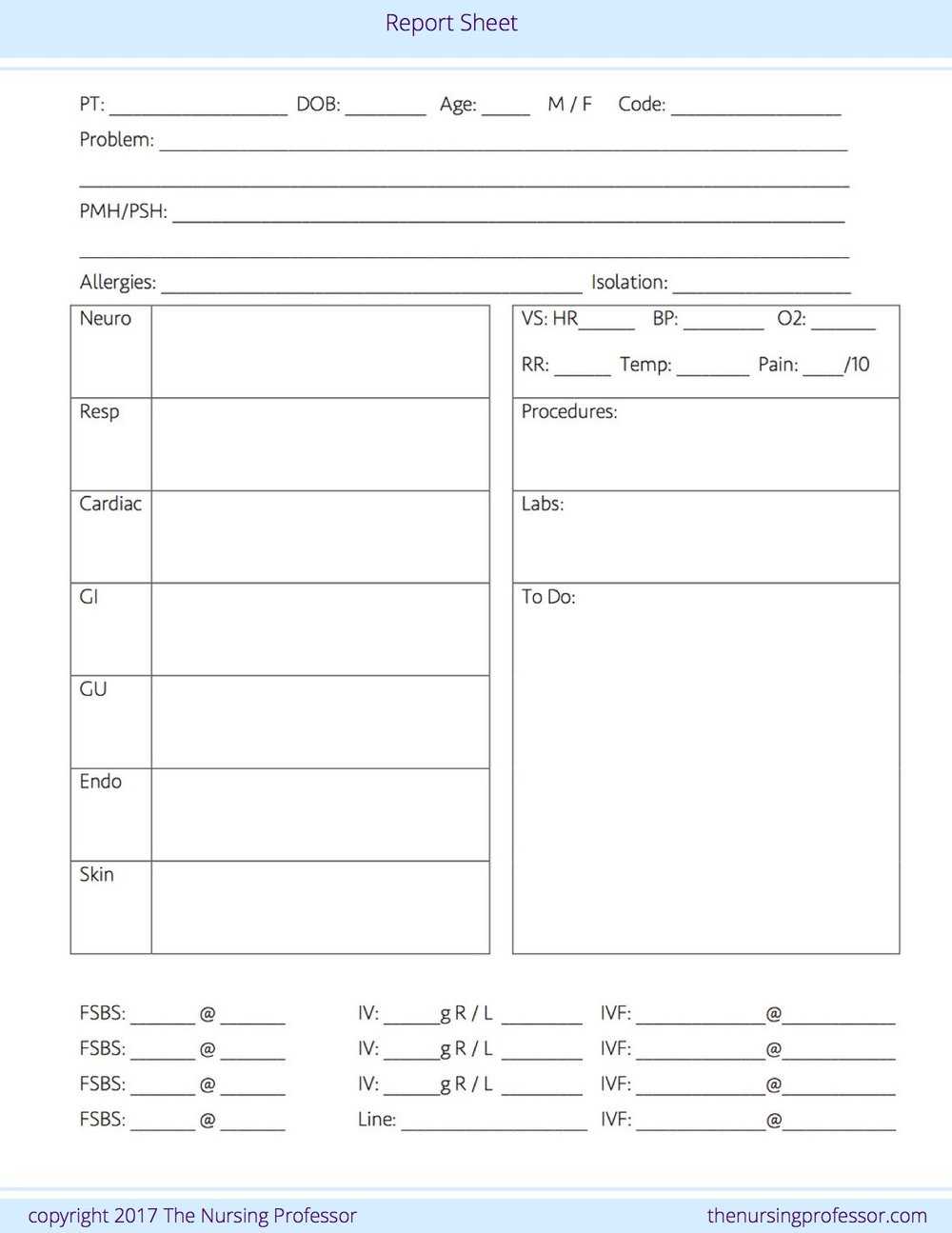 6 Tools To Help You Crush Clinicaland Make Life As A For Nurse Shift Report Sheet Template