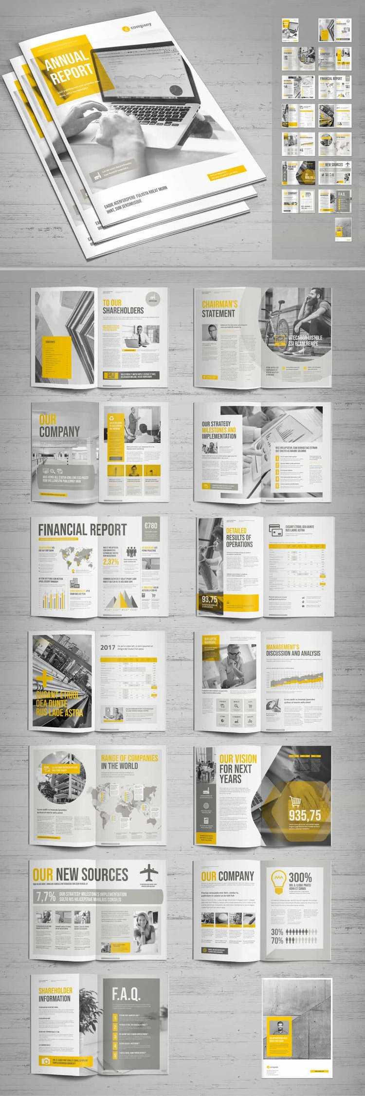 60 Best Annual Report Design Templates Pertaining To Chairman's Annual Report Template