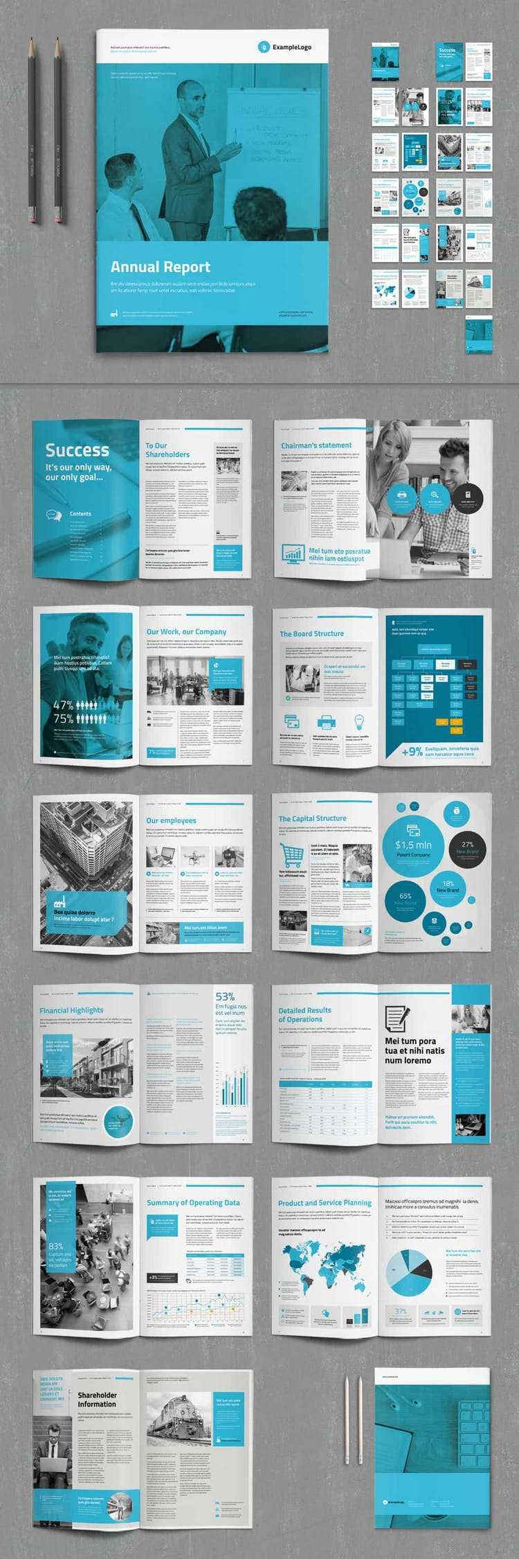 60 Best Annual Report Design Templates With Chairman's Annual Report Template