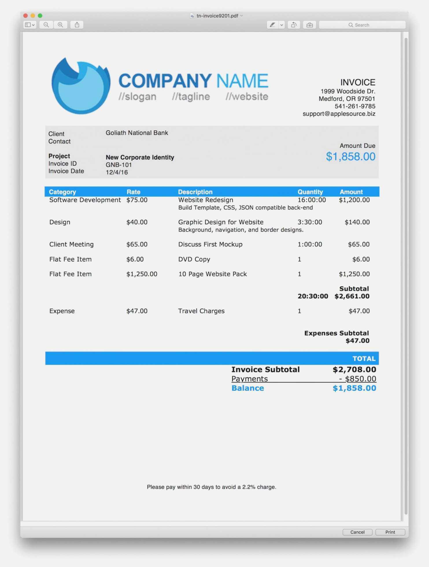 67 Report Simple Html Email Invoice Template With Stunning In Html Report Template Download