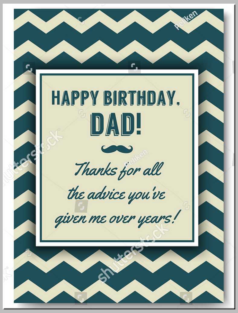 73 Blank Happy Birthday Card Template For Dad With Stunning Intended For Blank Quarter Fold Card Template