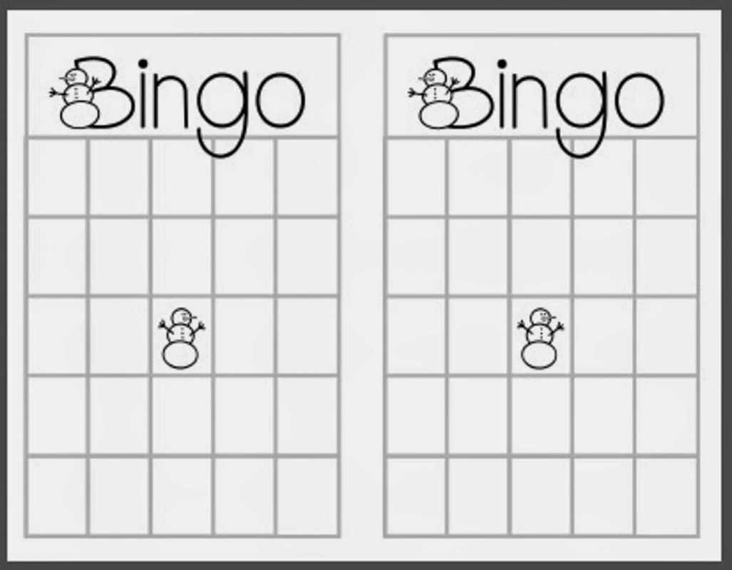 74 Printable Christmas Bingo Card Template Maker Inside Blank Bingo Card Template Microsoft Word