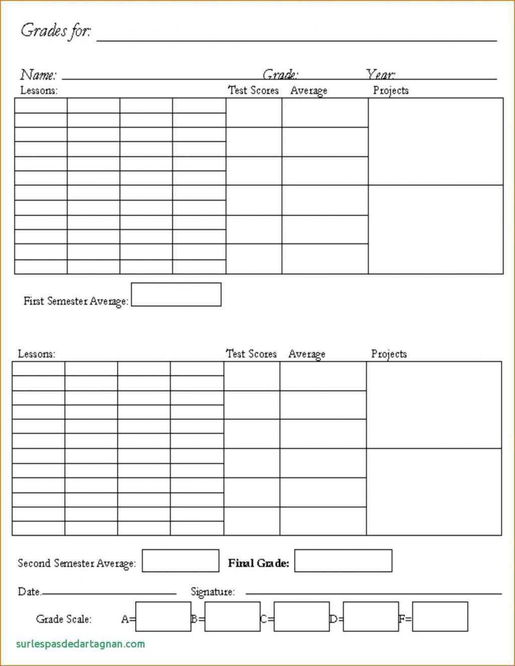 81 The Best Report Card Template For Homeschool Photo With Regarding Homeschool Report Card Template