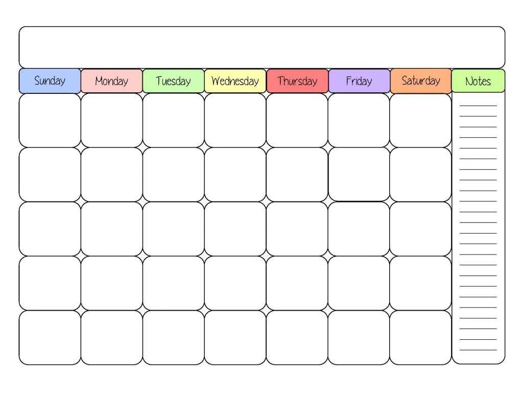 85D13A6 Calendar Template Kids | Wiring Resources Throughout Blank Calendar Template For Kids