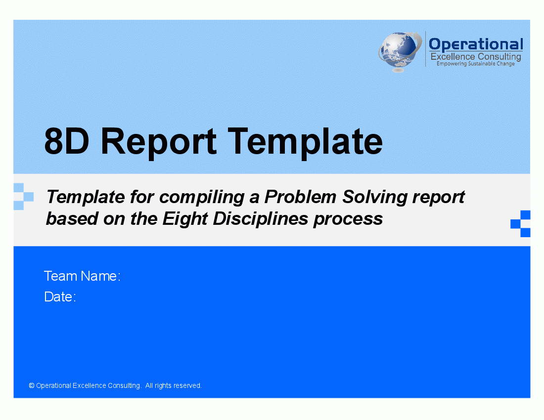 8D Report Template (Powerpoint) Inside 8D Report Template
