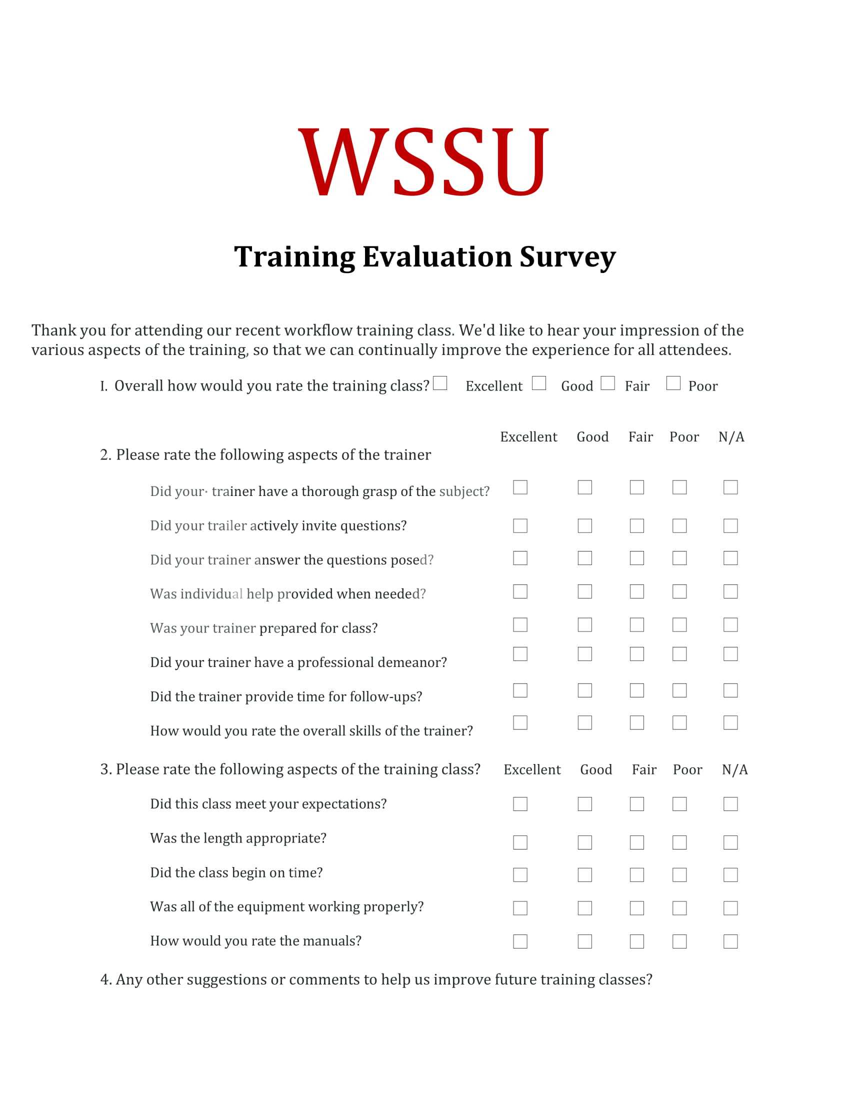 9+ Training Evaluation Survey Examples – Pdf, Word | Examples With Training Evaluation Report Template