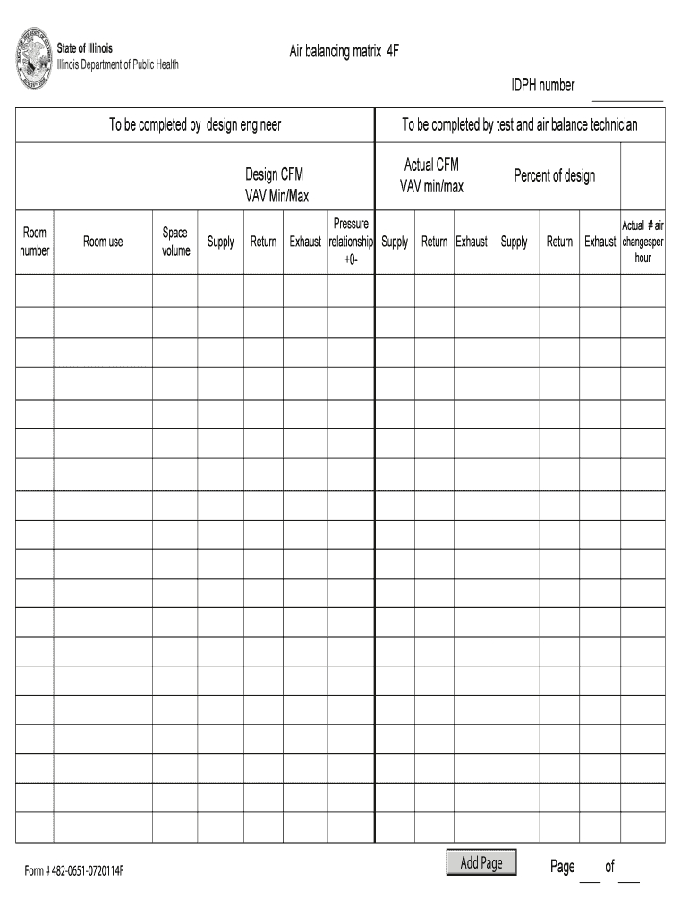 Air Balance Form - Fill Online, Printable, Fillable, Blank Pertaining To Air Balance Report Template