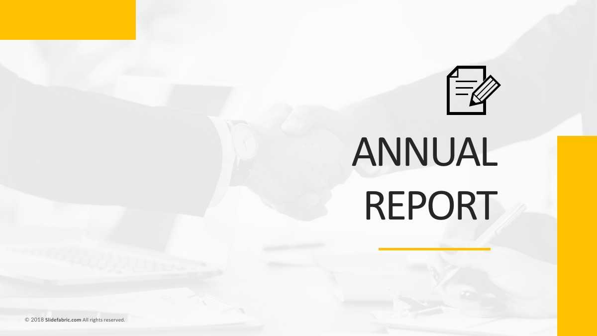 Annual Report Free Powerpoint Template Pertaining To Annual Report Ppt Template