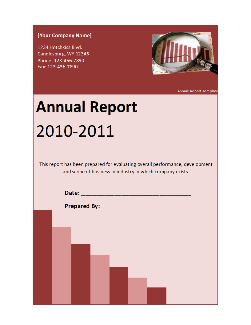 Annual Report Template Inside Summary Annual Report Template