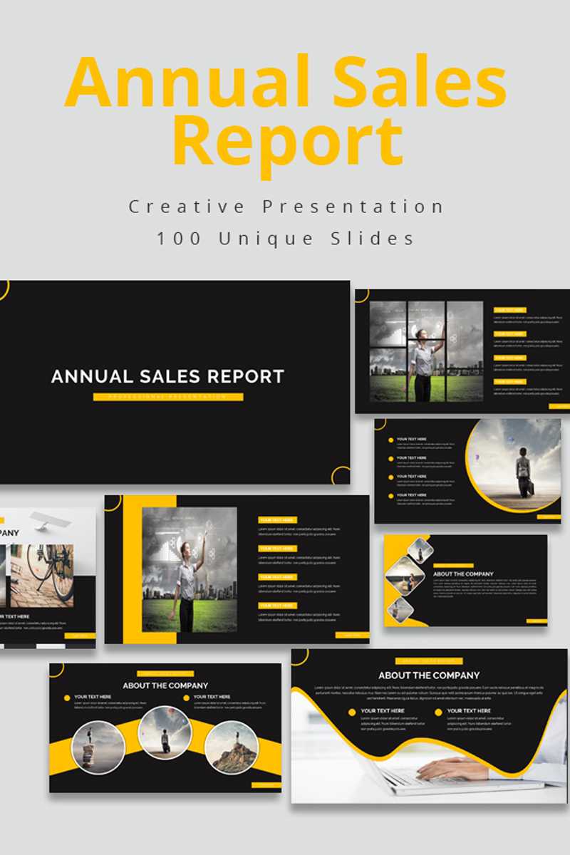 Annual Sales Report Powerpoint Template With Regard To Sales Report Template Powerpoint