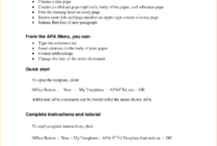 Apa Outline Format Microsoft Word - Dalep.midnightpig.co with Apa Research Paper Template Word 2010