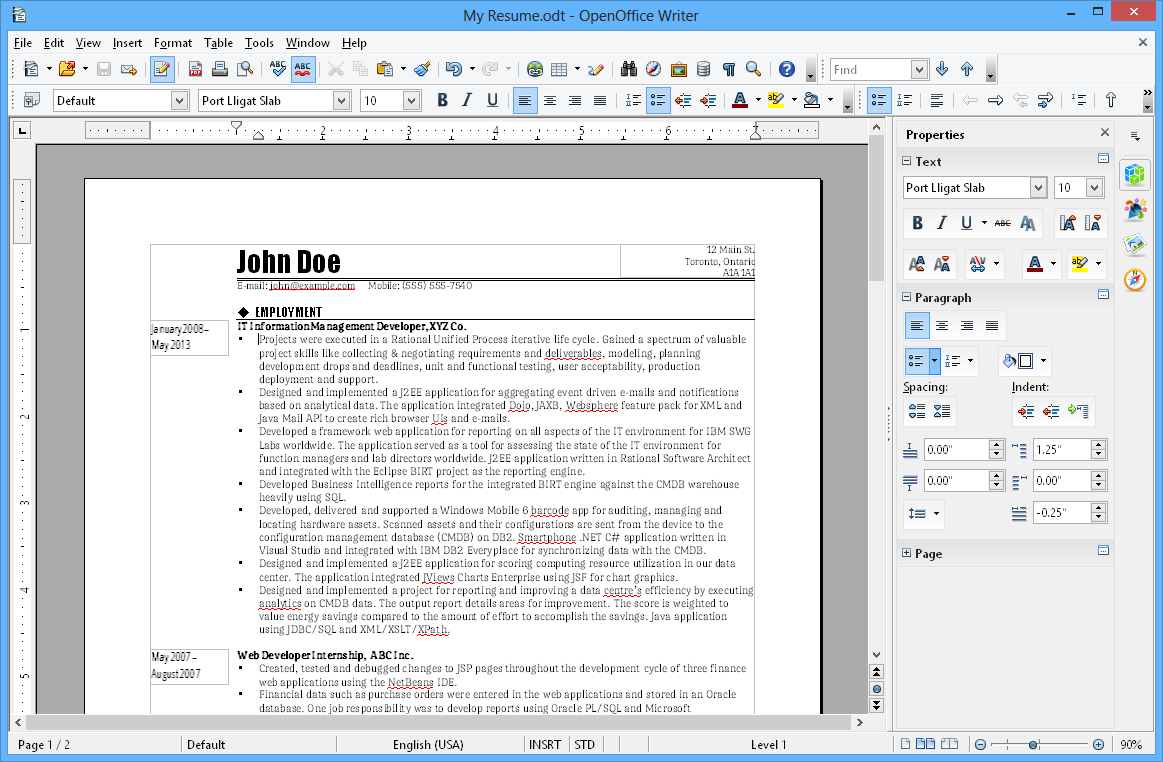 Apache Openoffice Writer With What Is A Template In Word