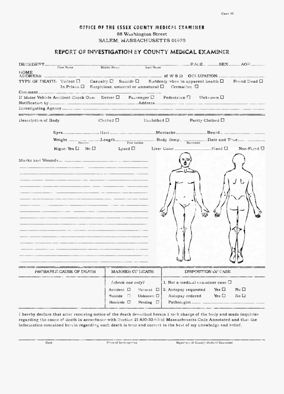 Autopsy Report Template – Calep.midnightpig.co With Regard To Coroner's Report Template
