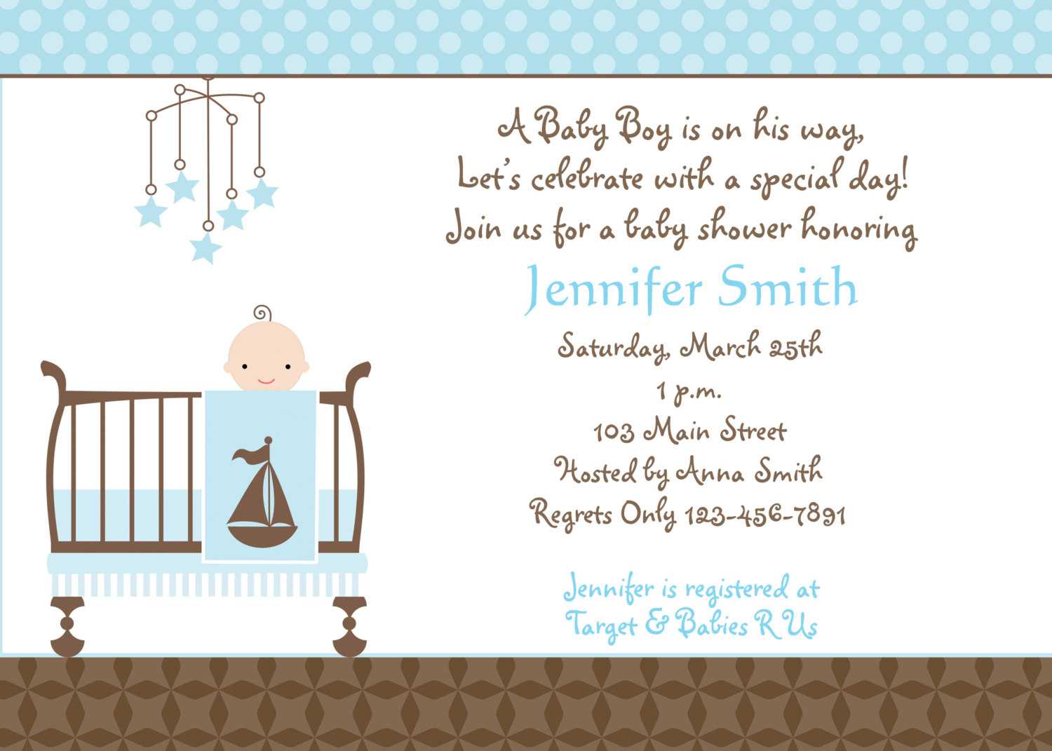 Baby Shower Invitations : Free Baby Boy Shower Invitations Intended For Free Baby Shower Invitation Templates Microsoft Word