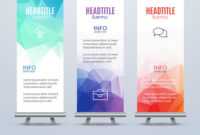 Banner Stand Design Template With Abstract intended for Banner Stand Design Templates